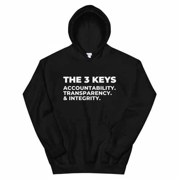 The 3 Keys: Accountability, Transparency, & Integrity Hoodie